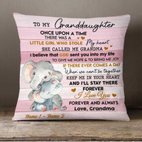 Personalized Elephant Granddaughter Grandson Pillow NB185 30O58 thumb 1