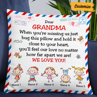 Personalized Grandma Mom Pillow NB163 87O53 thumb 1