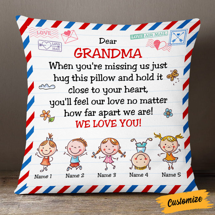 Personalized Grandma Mom Pillow NB163 87O53 1