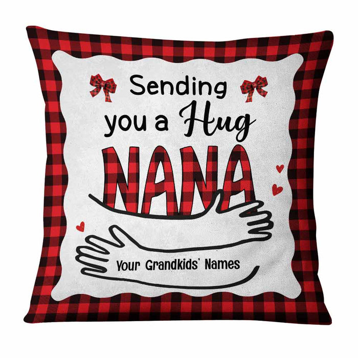 Personalized Grandma Hug Christmas Pillow NB171 95O57 1