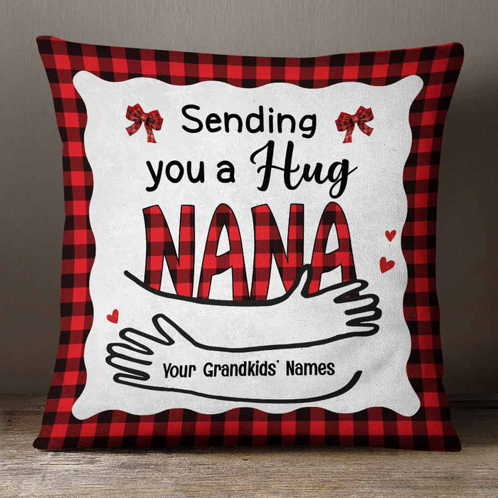 Personalized Grandma Hug Christmas Pillow NB171 95O57 1