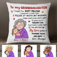 Personalized Granddaughter Grandson Pillow NB161 85O34 thumb 1