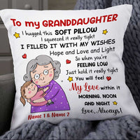 Personalized Granddaughter Grandson Pillow NB161 85O34 thumb 1