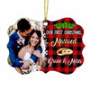 Personalized Couple First Christmas Married Engaged Photo Benelux Ornament NB172 85O34 1