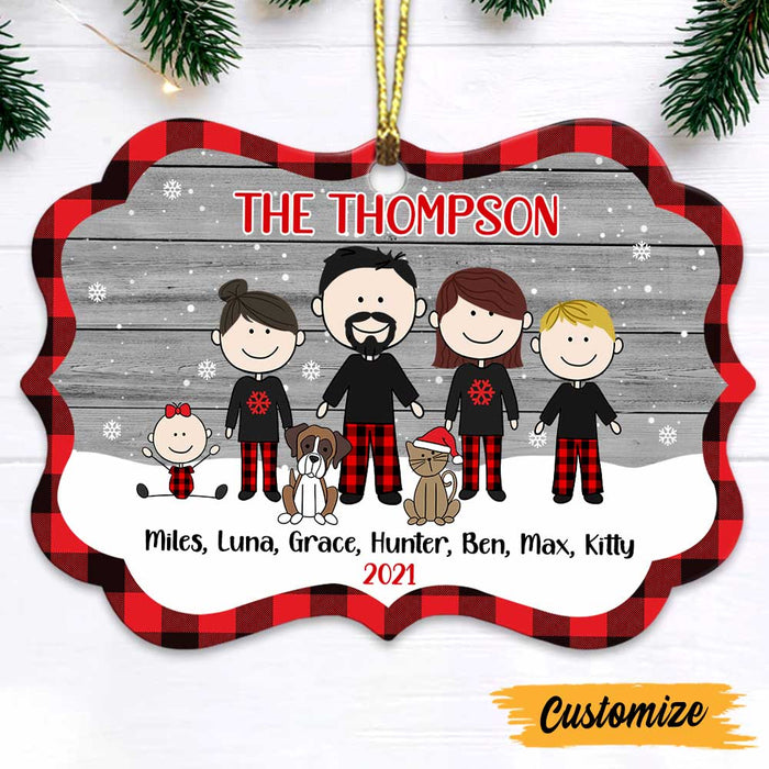 Personalized Family Christmas Benelux Ornament NB171 85O47 1