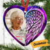 Personalized Wings Memo Photo Circle Ornament Heart Ornament NB173 24O34 1