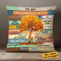Personalized Mom Grandma Granddaughter Grandson Tree Pillow NB175 30O58 thumb 1