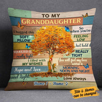 Personalized Mom Grandma Granddaughter Grandson Tree Pillow NB175 30O58 thumb 1