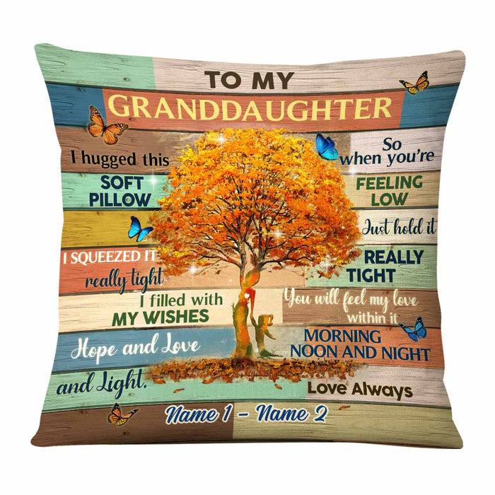 Personalized Mom Grandma Granddaughter Grandson Tree Pillow NB175 30O58 1
