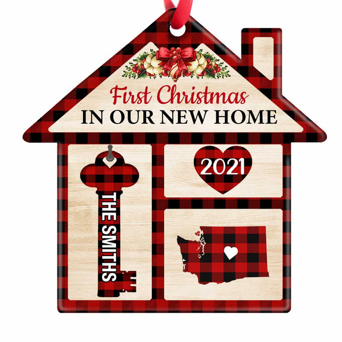 Personalized First Christmas New Home House Ornament NB181 24O47 1
