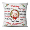 Personalized Christmas Baby Photo Pillow NB171 26O36 1