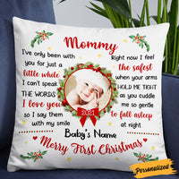 Personalized Christmas Baby Photo Pillow NB171 26O36 thumb 1