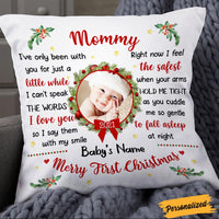 Personalized Christmas Baby Photo Pillow NB171 26O36 thumb 1