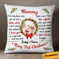 Personalized Christmas Baby Photo Pillow NB171 26O36 thumb 1