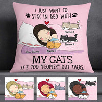Personalized Cat Peopley Out There Pillow NB171 30O58 thumb 1
