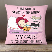 Personalized Cat Peopley Out There Pillow NB171 30O58 thumb 1