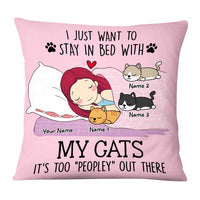 Personalized Cat Peopley Out There Pillow NB171 30O58 thumb 1