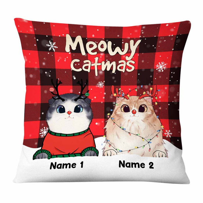 Personalized Cat Christmas Pillow OB264 30O58 1