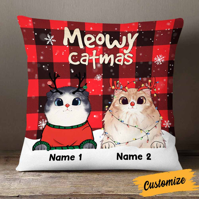 Personalized Cat Christmas Pillow OB264 30O58 1