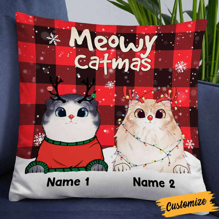Personalized Cat Christmas Pillow OB264 30O58 1