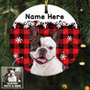 Personalized Dog Christmas Circle Ornament NB13 30O58 thumb 1