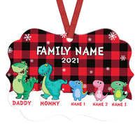 Personalized Family Papasaurus Mamasaurus Benelux Ornament NB181 95O36 thumb 1