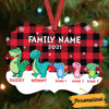 Personalized Family Papasaurus Mamasaurus Benelux Ornament NB181 95O36 1