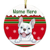 Personalized Dog Christmas Circle Ornament OB71 24O53 1