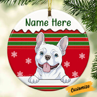 Personalized Dog Christmas Circle Ornament OB71 24O53 thumb 1