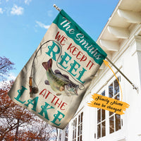 Personalized Lake Fishing Garden Flag JL31 85O60 thumb 1