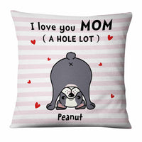 Personalized Boston Terrier Love You Hole Lot Dad Mom Dog Pillow NB181 85O57 thumb 1
