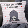 Personalized Boston Terrier Love You Hole Lot Dad Mom Dog Pillow NB181 85O57 1