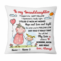 Personalized Grandma Granddaughter Grandson Pillow NB183 85O47 thumb 1