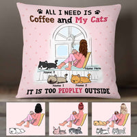 Personalized Cat Peopley Outside Pillow NB191 30O58 thumb 1