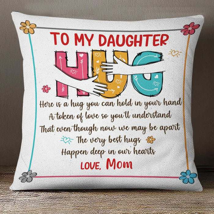Personalized Hug Family Christmas Pillow NB182 85O34 1