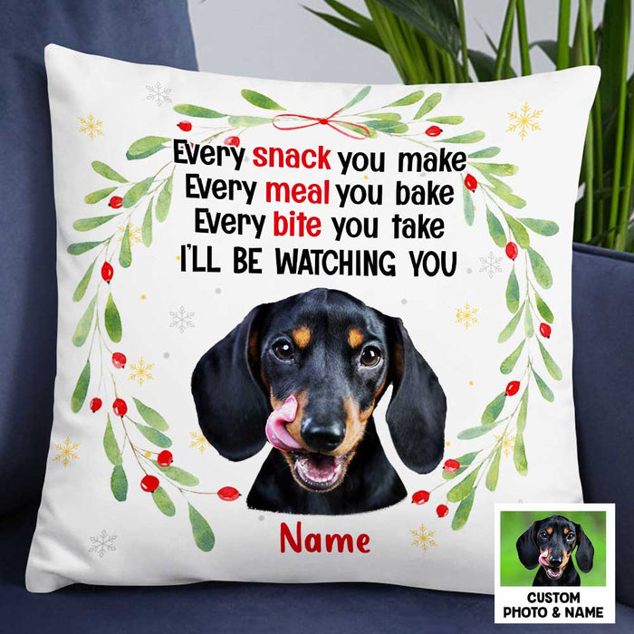 Personalized Dog Cat Photo Watching Pillow NB101 95O47 1
