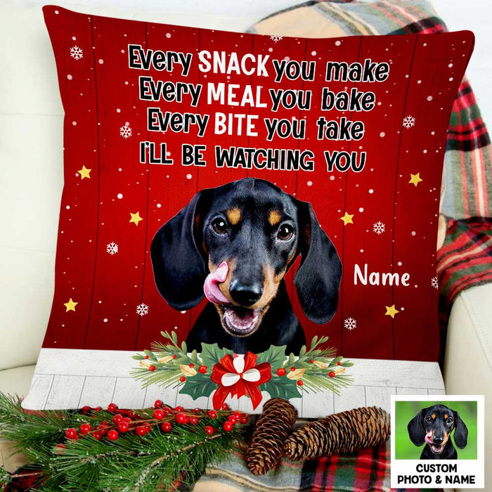 Personalized Dog Cat Photo Watching Pillow NB101 95O47 1