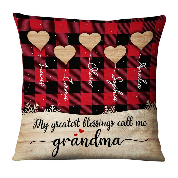 Personalized Mom Grandma My Blessings Pillow NB205 26O36 1