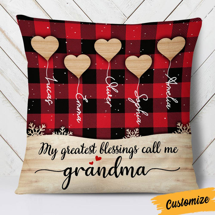Personalized Mom Grandma My Blessings Pillow NB205 26O36 1