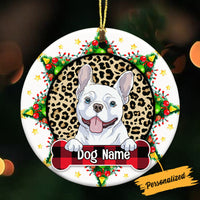 Personalized Christmas Dog Circle Ornament NB191 23O36 thumb 1