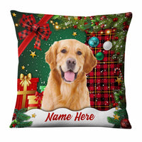 Personalized Dog Cat Photo Christmas Pillow NB182 95O57 thumb 1