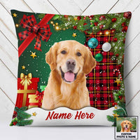 Personalized Dog Cat Photo Christmas Pillow NB182 95O57 thumb 1