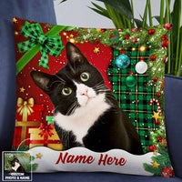 Personalized Dog Cat Photo Christmas Pillow NB182 95O57 thumb 1