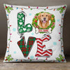 Personalized Christmas Dog Cat Photo Pillow NB181 26O34 1