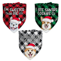 Personalized Dog Christmas Bandana NB182 87O53 thumb 1
