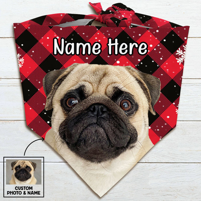 Personalized Dog Christmas Photo Bandana NB183 87O53 1