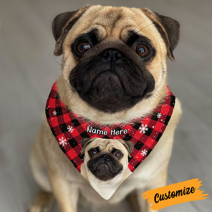 Personalized Dog Christmas Photo Bandana NB183 87O53 1