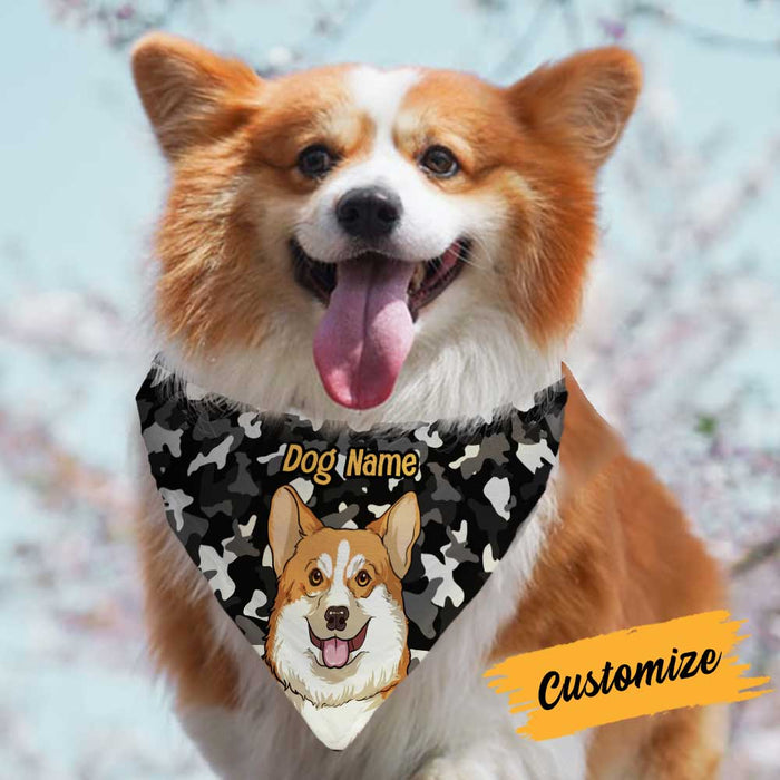 Personalized Dog Camo Patern Bandana NB194 24O34 1