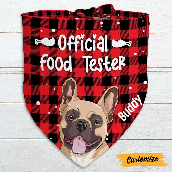 Personalized Dog Food Tester Bandana NB193 95O47 1