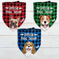 Personalized Dog Food Tester Bandana NB193 95O47 thumb 1